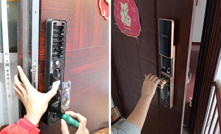 开密码指纹门锁 开密码指纹门锁